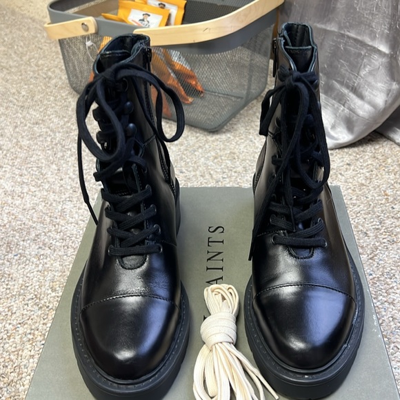 All Saints Shoes - All saints black leather boots-new in box